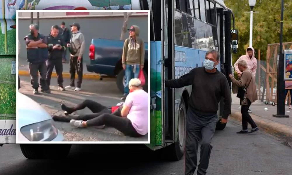 Mujer resulta lesionada tras ser arrastrada por autobús