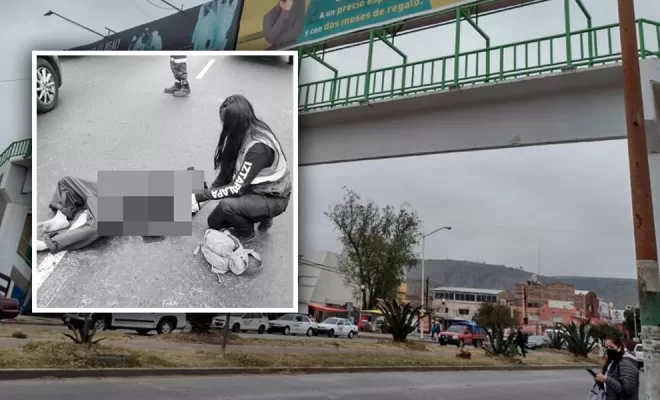 Hombre pierde la vida tras lanzarse de un puente peatonal