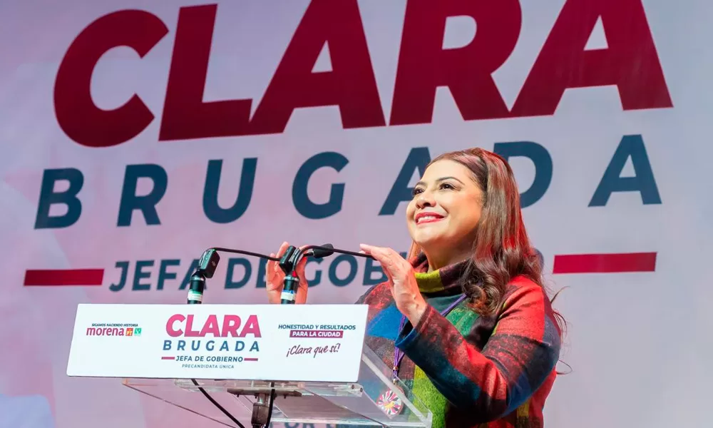 Clara Brugada tomó protesta como precandidata única del PT