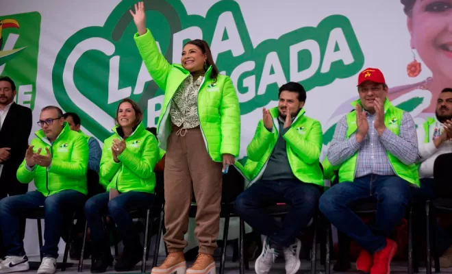 Clara Brugada es nombrada precandidata única del PVEM a la jefatura de Gobierno de la CDMX