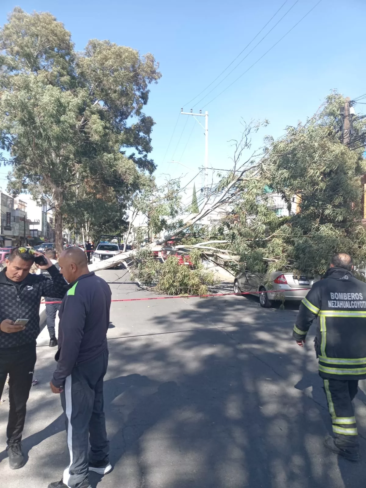 Fuertes ráfagas de viento azotaron el Valle de México