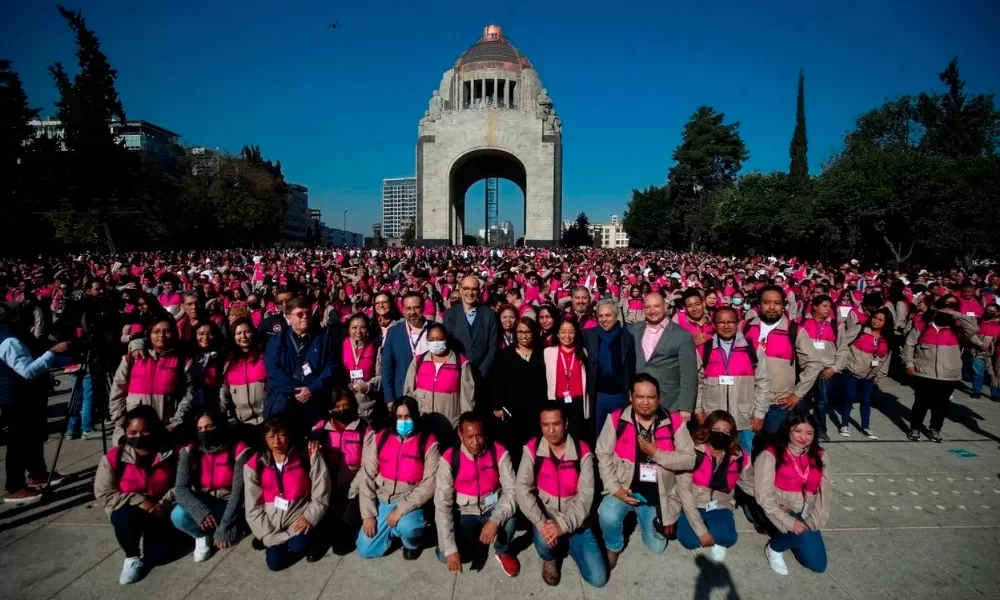 INE realiza toma de protesta a supervisores y capacitadores electorales en la CDMX