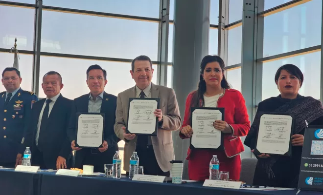 Firman convenio para impulsar industria aeroespacial en el Valle de México