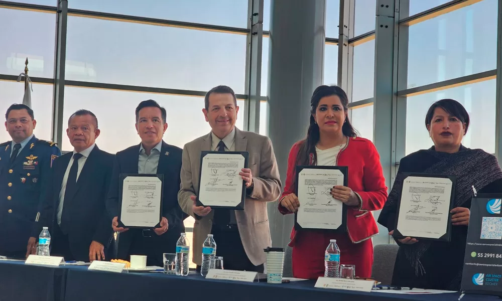 Firman convenio para impulsar industria aeroespacial en el Valle de México