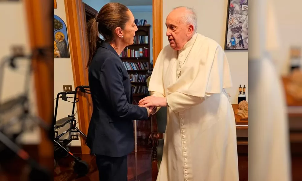 Visita Claudia Sheinbaum al Papa Francisco en el Vaticano