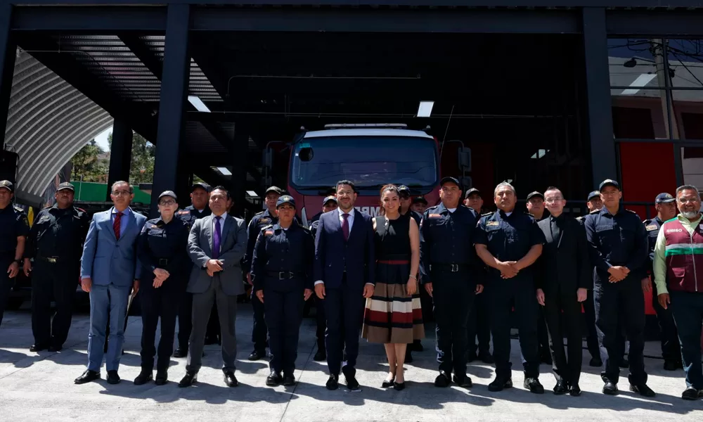 Martí Batres inaugura estación de bomberos en Milpa Alta