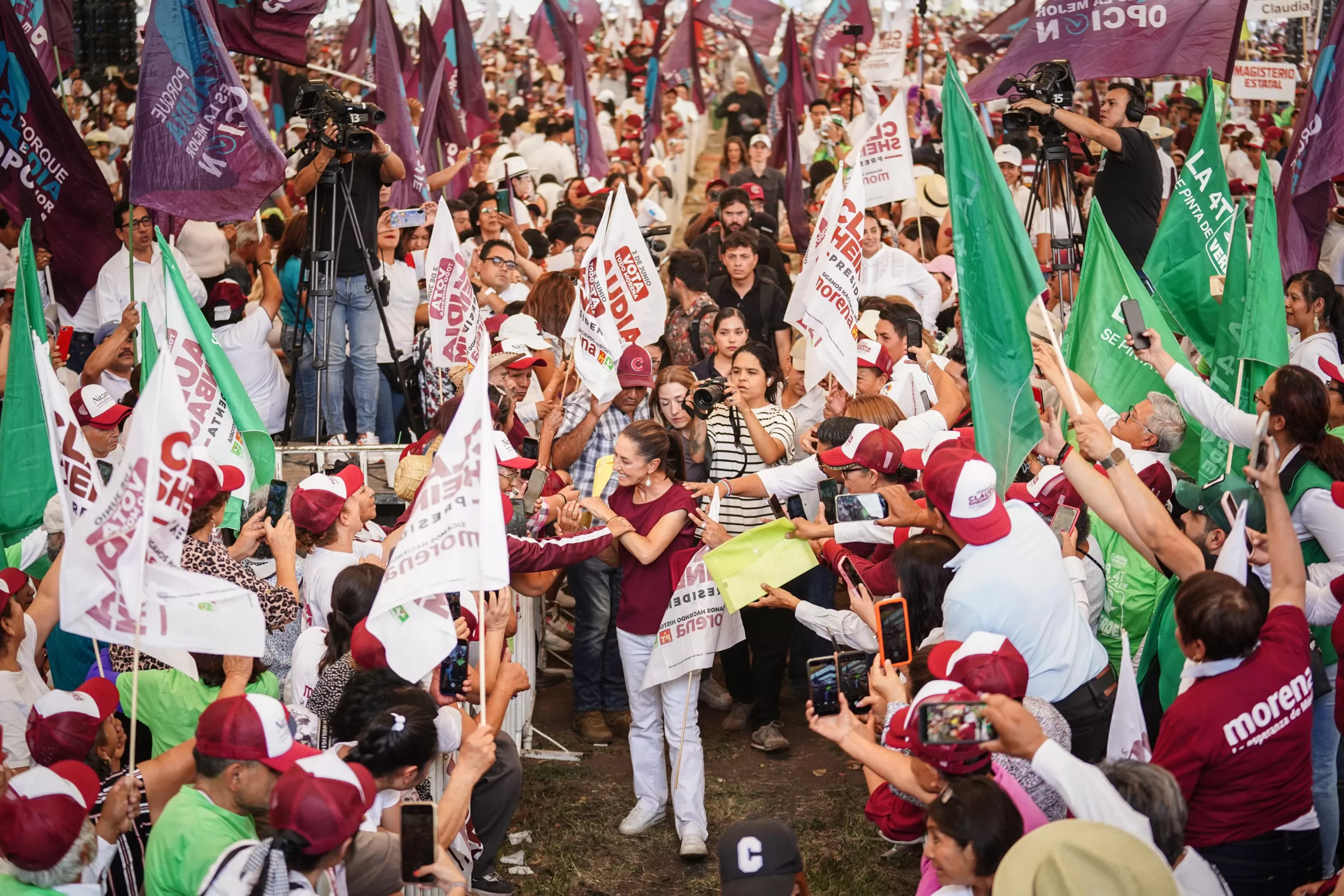 Continúa Gira de Claudia Sheinbaum Rumbo a Elecciones