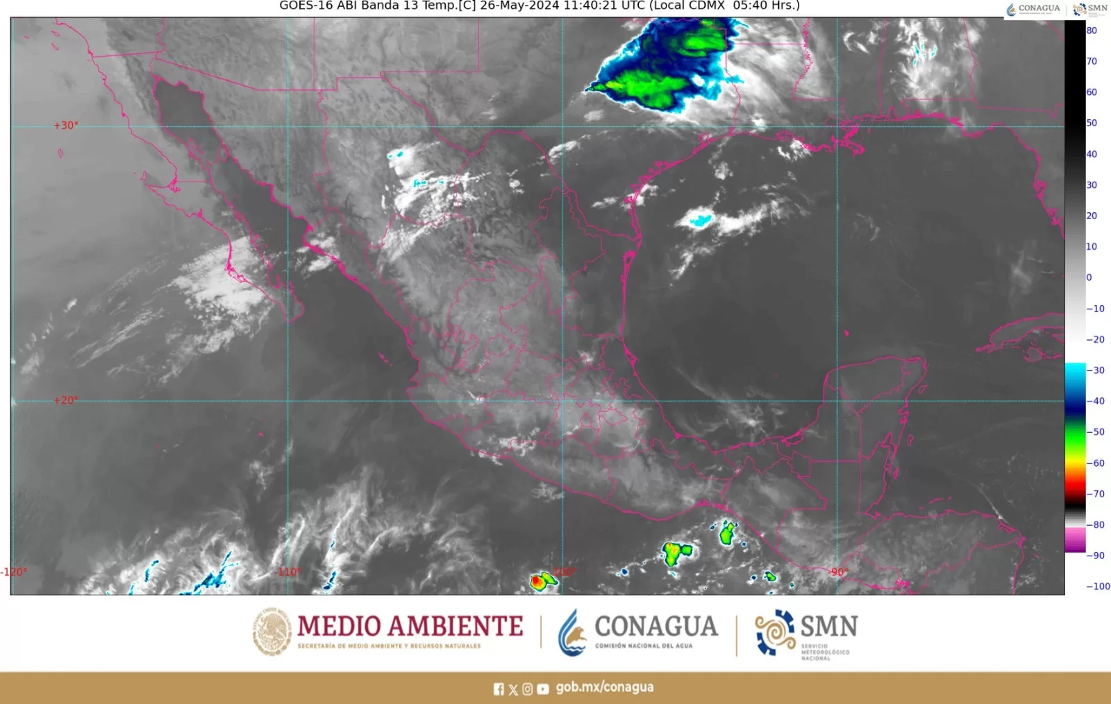 Fuertes lluvias se pronostican en el centro y noreste de México