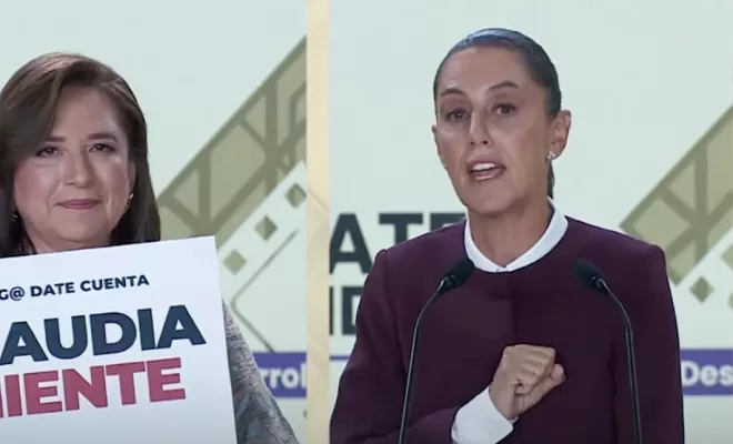 INE ordena eliminar del debate presidencial acusación de Xóchitl Gálvez contra Claudia Sheinbaum al llamarla "narcocandidata"