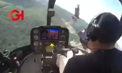 Buitre choca contra un helicóptero, rompiendo el parabrisas y lesionando al piloto