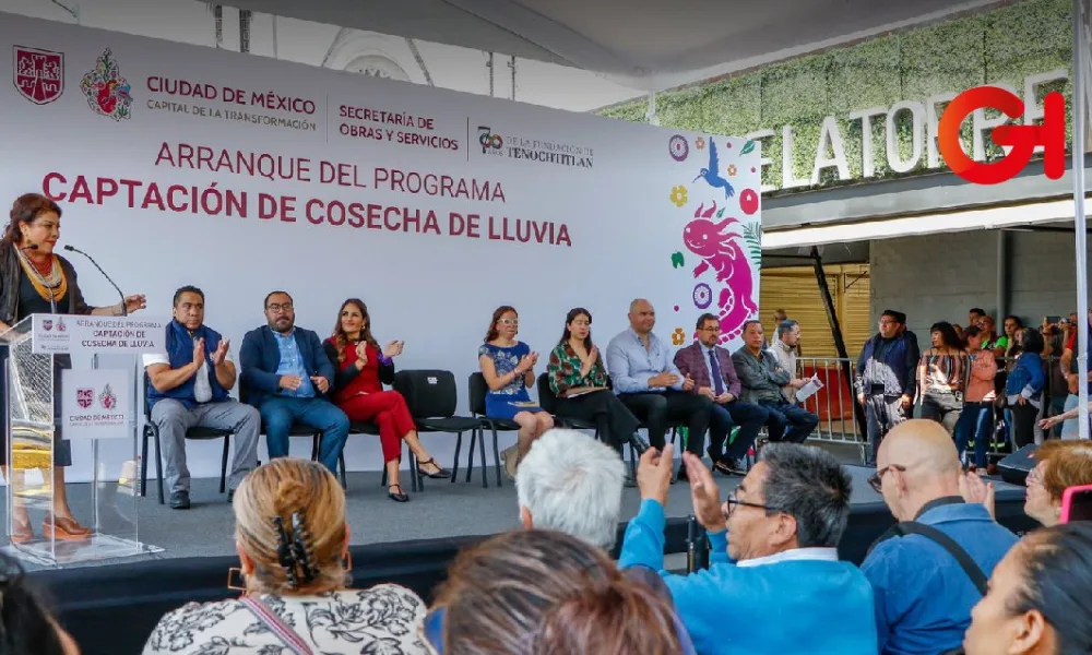 Clara Brugada arranca programa de captación de agua en mercados capitalinos