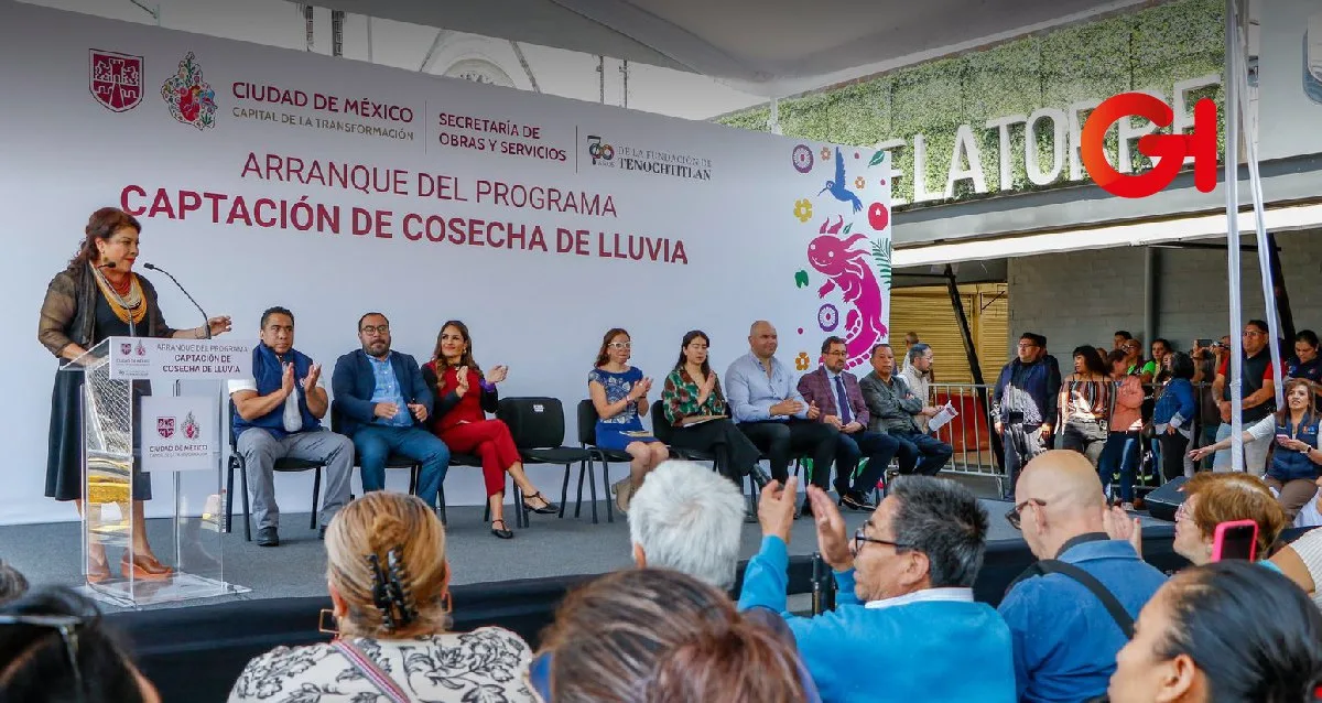 Clara Brugada arranca programa de captación de agua en mercados capitalinos